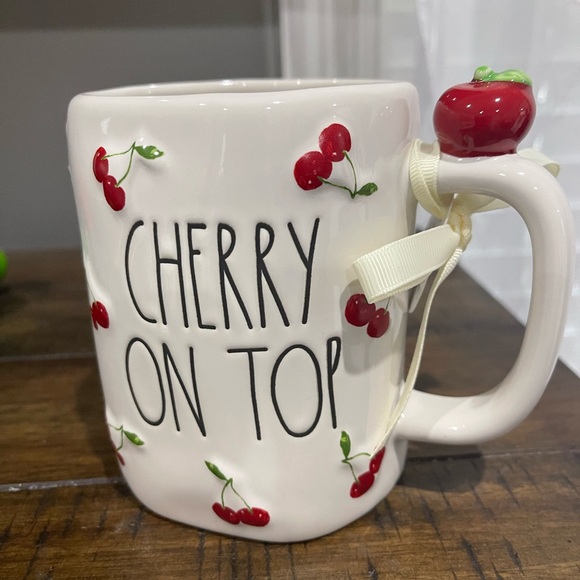 Rae Dunn Cherry On Top Mug - White and Red - Picture 7 of 7